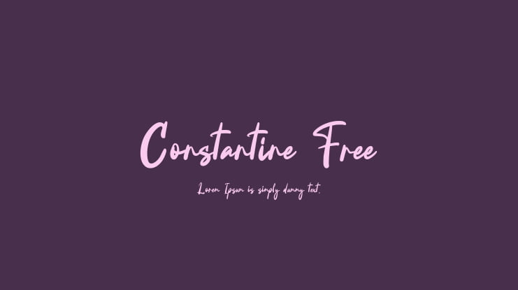 Constantine Free Font