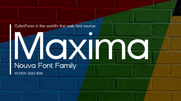 Maxima Nouva Font Family