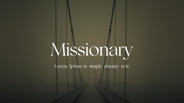 Missionary Font Family