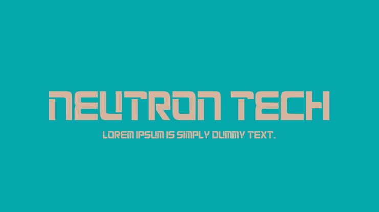 NEUTRON TECH Font