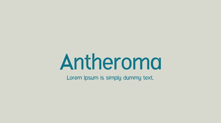 Antheroma Font Family