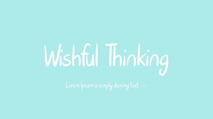 Wishful Thinking Font