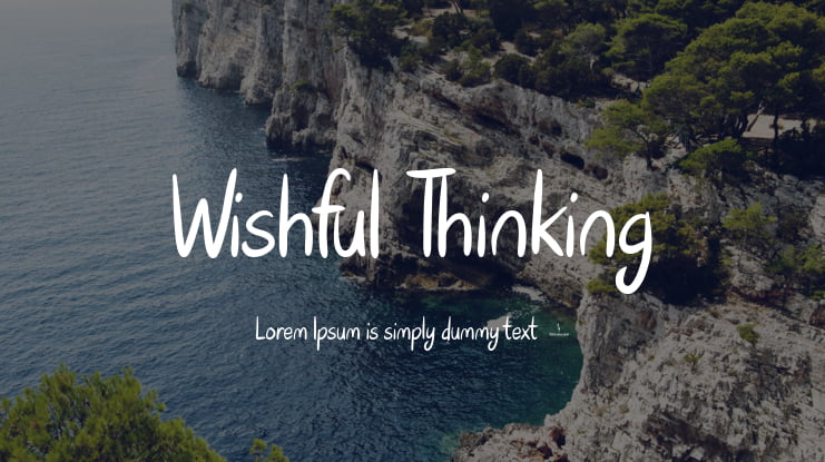 Wishful Thinking Font