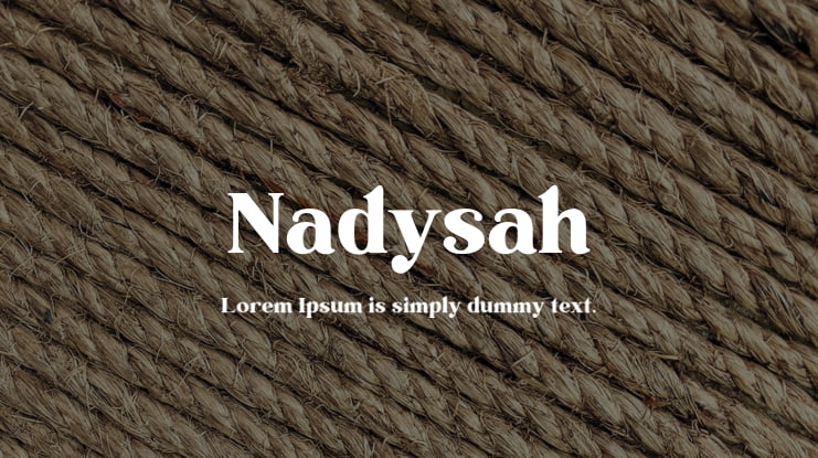 Nadysah Font