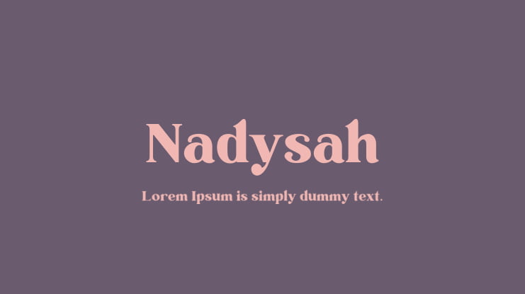 Nadysah Font