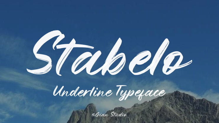 Stabelo Underline Font Family