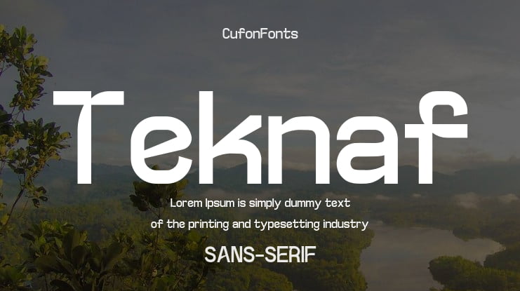 Teknaf Font