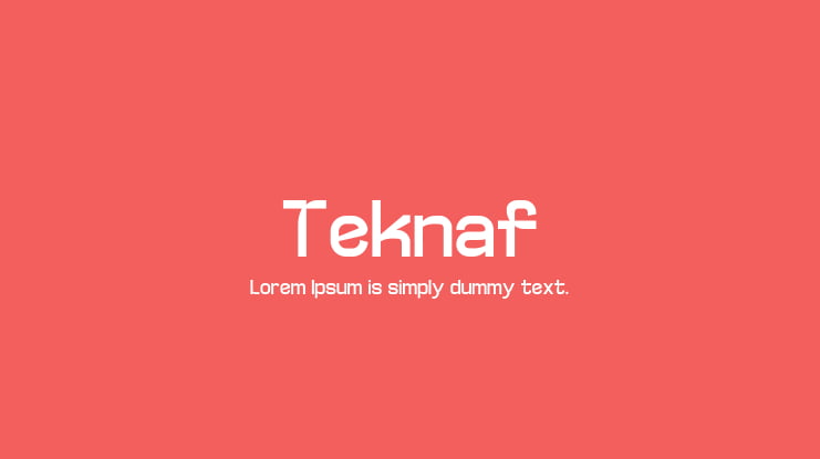 Teknaf Font