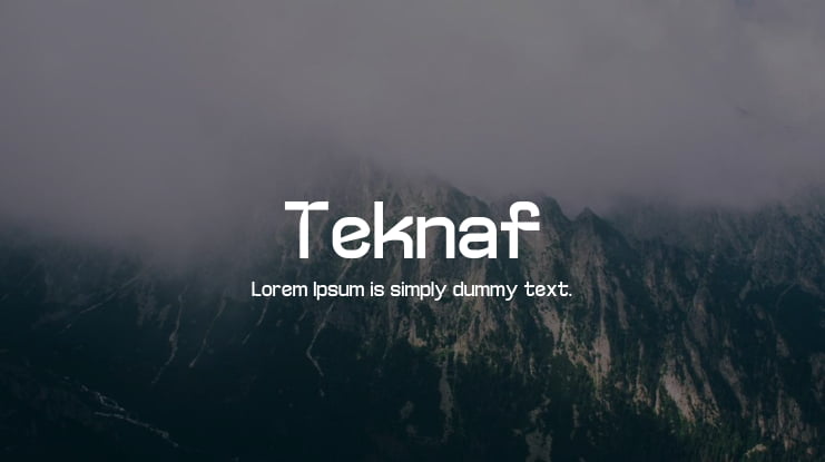 Teknaf Font