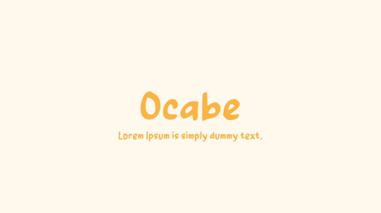 Ocabe Font