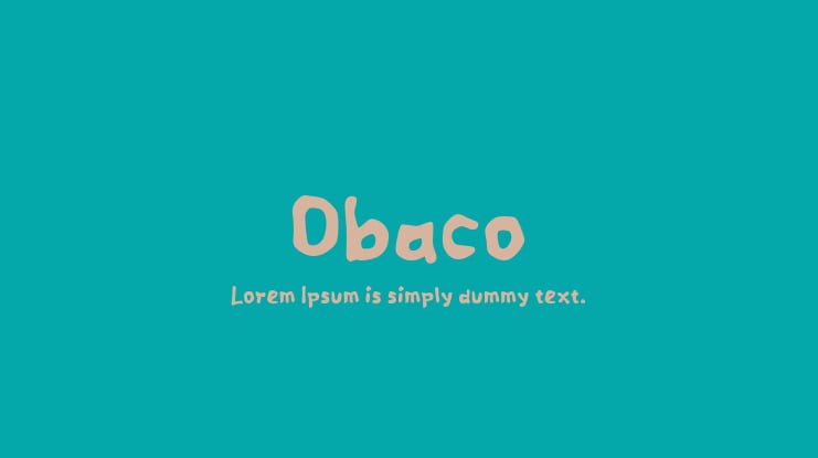 Obaco Font