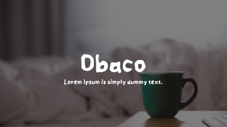 Obaco Font