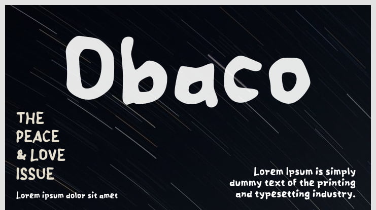 Obaco Font