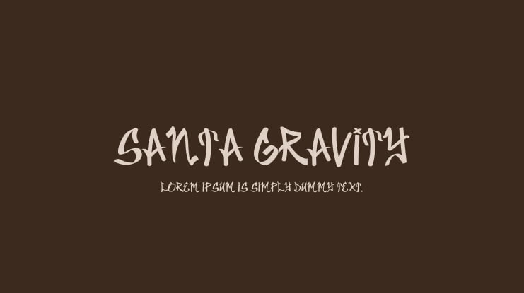 Santa Gravity Font