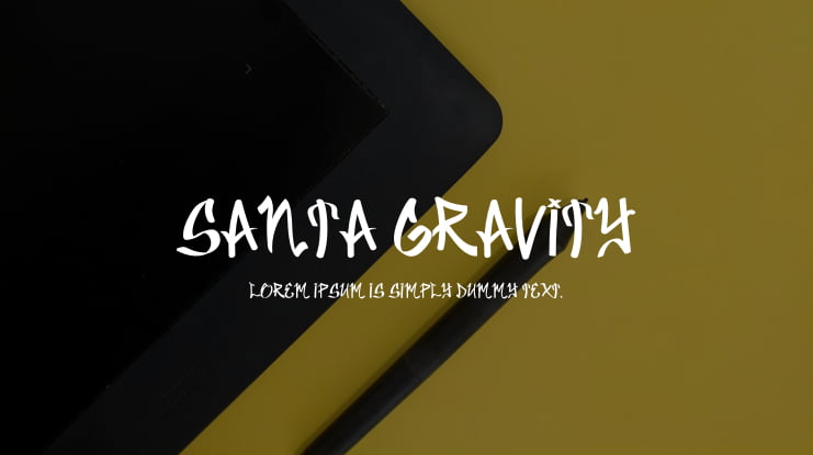 Santa Gravity Font