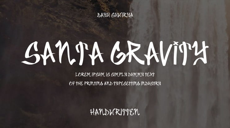 Santa Gravity Font