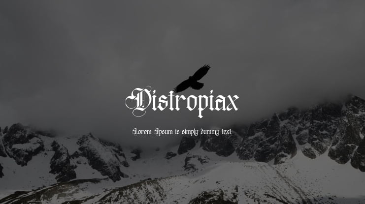 Distropiax Font