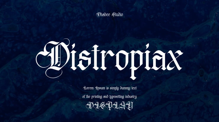 Distropiax Font