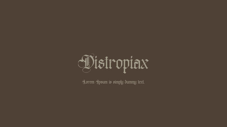 Distropiax Font