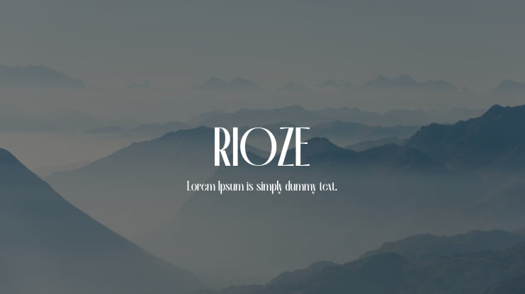 RIOZE Font