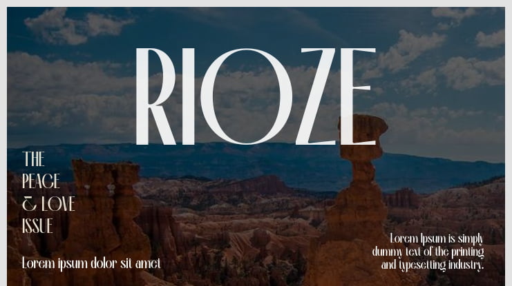 RIOZE Font