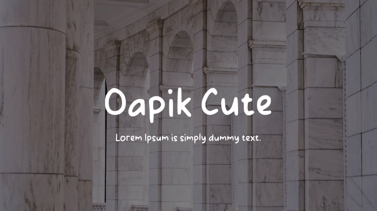 Oapik Cute Font