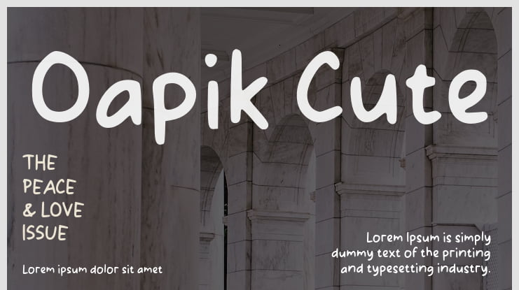 Oapik Cute Font