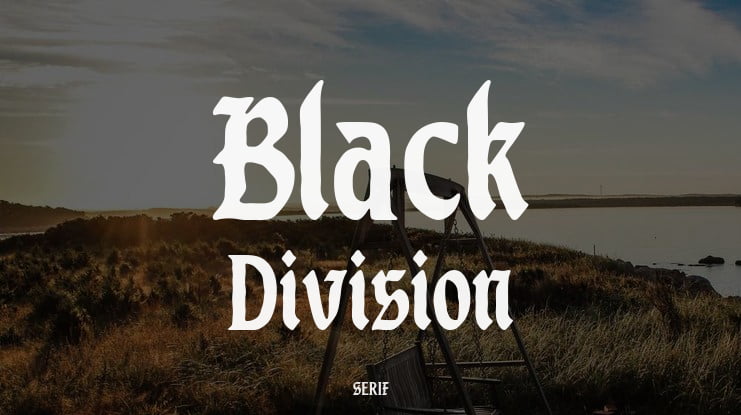 Black Division Font