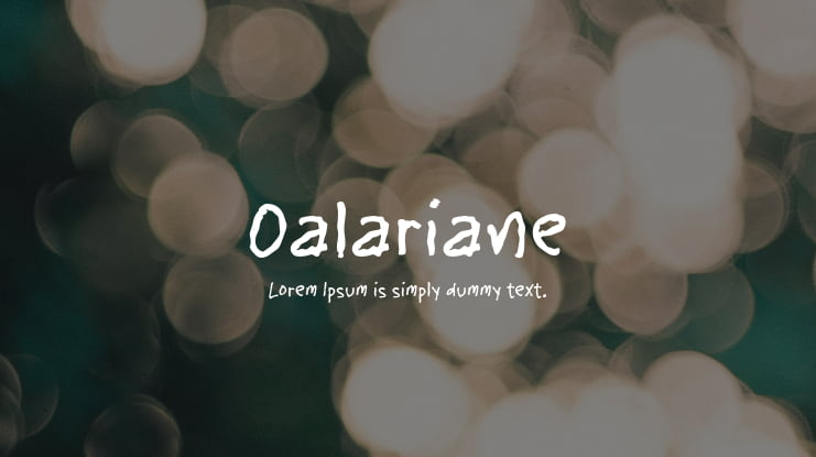 Oalariane Font