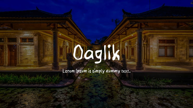 Oaglik Font