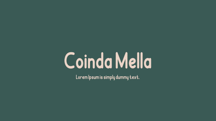 Coinda Mella Font