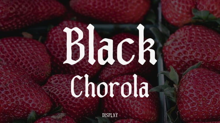 Black Chorola Font