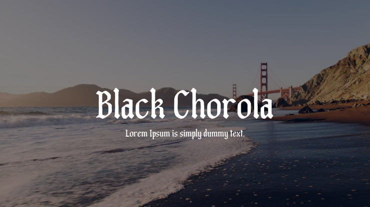 Black Chorola Font