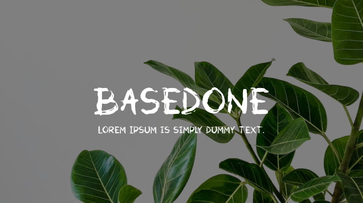 Basedone Font