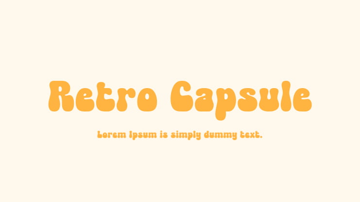 Retro Capsule Font