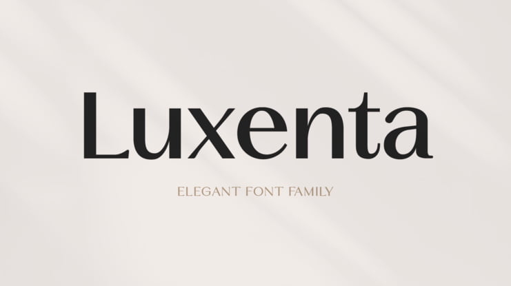 Luxenta Complete Family Font Family