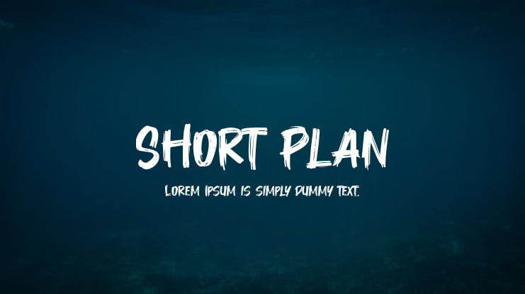 Short Plan Font