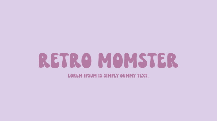 Retro Momster Font