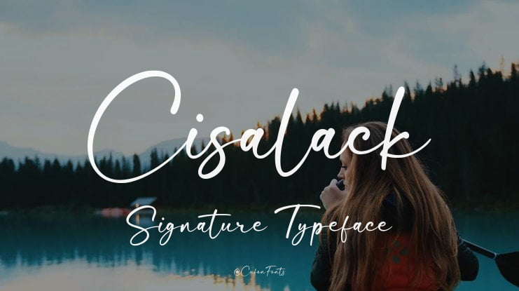 Cisalack Signature Font