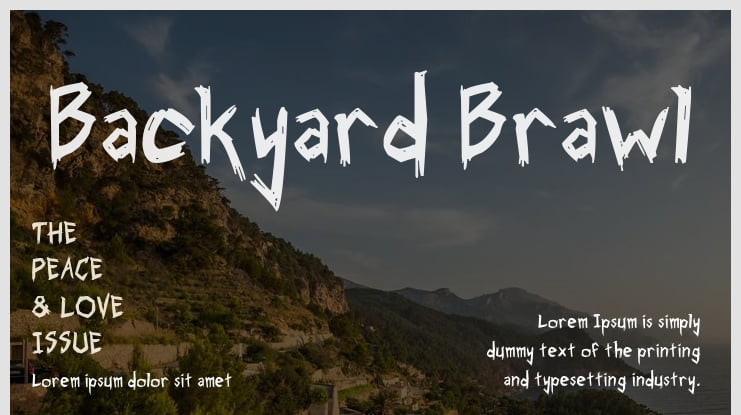 Backyard Brawl Font