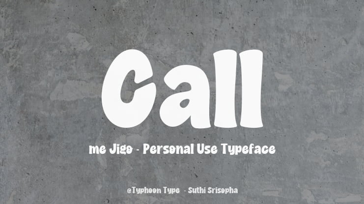 Call me Jigo - Personal Use Font