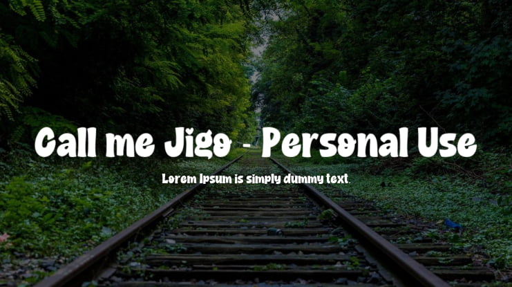 Call me Jigo - Personal Use Font