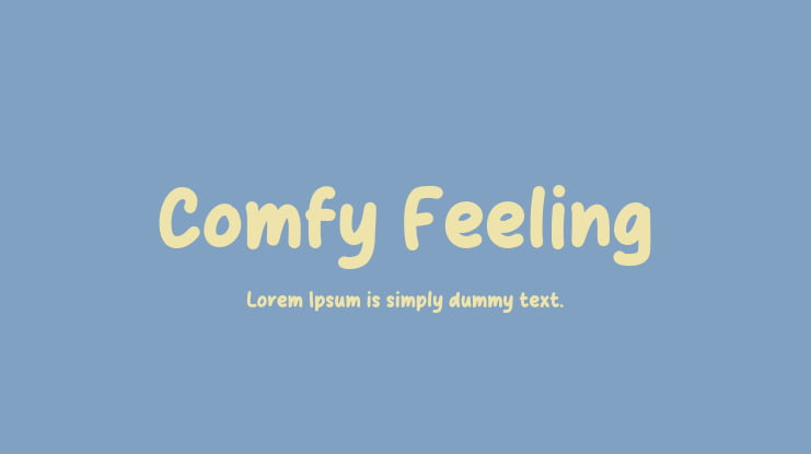 Comfy Feeling Font