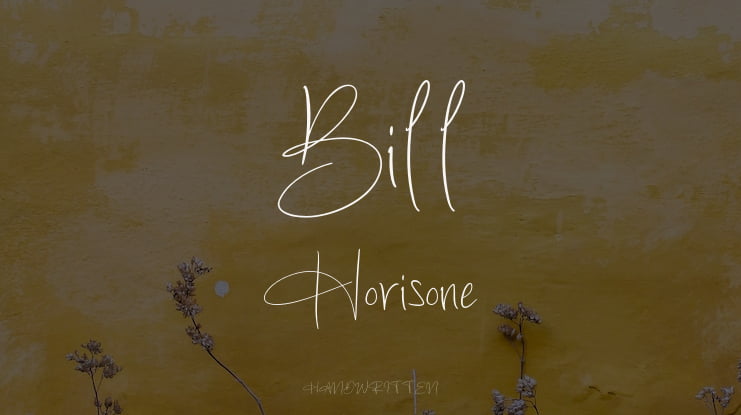 Bill Horisone Font