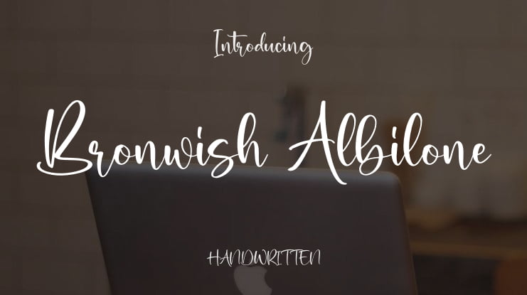 Bronwish Albilone Font