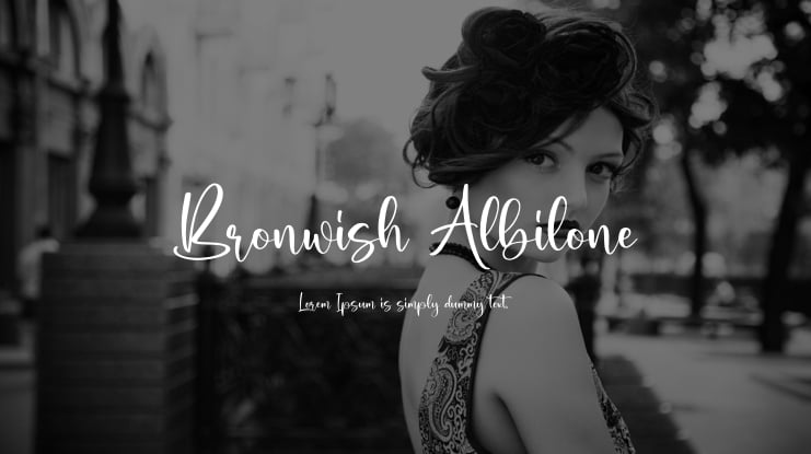 Bronwish Albilone Font