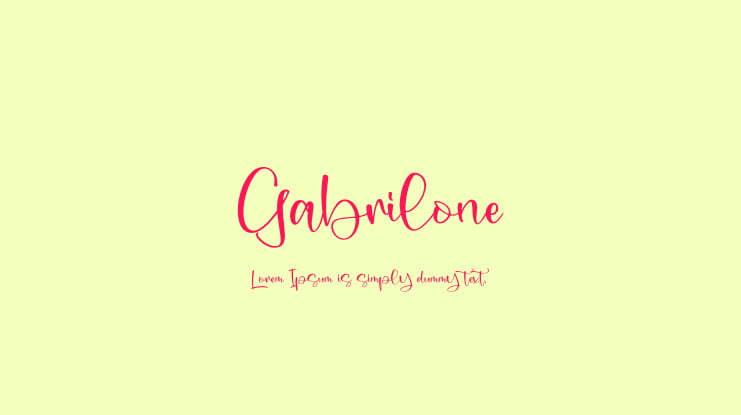 Gabrilone Font