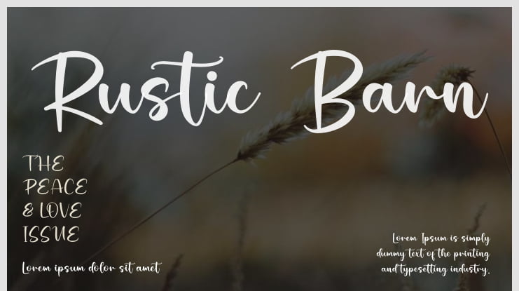 Rustic Barn Font