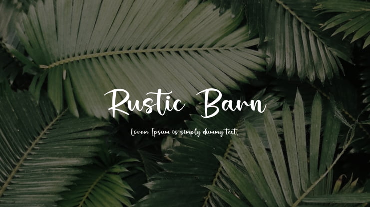 Rustic Barn Font