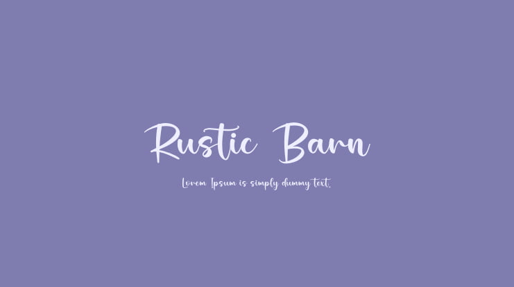 Rustic Barn Font